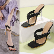 Load image into Gallery viewer, Summer Fashion Transparent Crystal Heel Sandals Women's Slippers|High - Sophornlilly