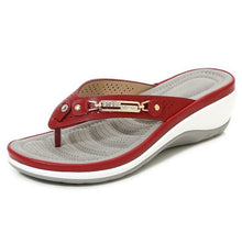 Load image into Gallery viewer, Summer Fashion Women's Slippers Metal Button Slides Shoes Beach