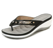 Load image into Gallery viewer, Summer Fashion Women's Slippers Metal Button Slides Shoes Beach