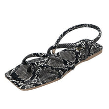 Load image into Gallery viewer, Snake Pattern Sandals Women Fashion