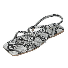 Load image into Gallery viewer, Snake Pattern Sandals Women Fashion