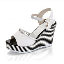 Load image into Gallery viewer, Summer Ladies Sandals Wedges Platform Women's Shoes Buckle Female - Sophornlilly
