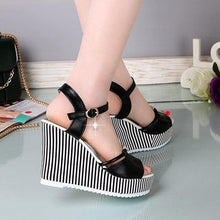Load image into Gallery viewer, Summer Ladies Sandals Wedges Platform Women's Shoes Buckle Female - Sophornlilly