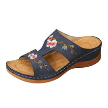 Load image into Gallery viewer, Summer Ladies shoes Fashion Wedge Heel Embroidery Flower Sandals