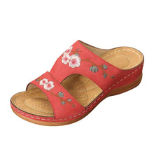 Load image into Gallery viewer, Summer Ladies shoes Fashion Wedge Heel Embroidery Flower Sandals