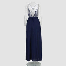 Load image into Gallery viewer, Summer Maxi Dress Women Solid Color Sexy Deep V Neck Sleeveless - Sophornlilly