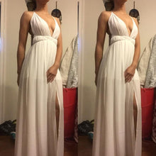 Load image into Gallery viewer, Summer Maxi Dress Women Solid Color Sexy Deep V Neck Sleeveless - Sophornlilly