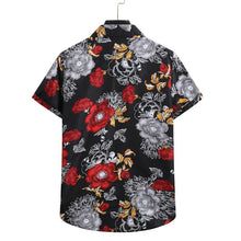Load image into Gallery viewer, Summer Men's Casual Shirt Short Sleeve Cotton Men's Flower Shirt