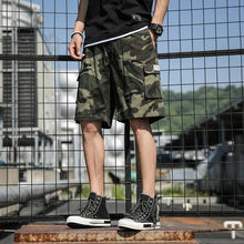 Load image into Gallery viewer, Summer Men's Outdoor Camouflage Cargo Shorts Pocket Cotton Casual Half