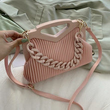 Load image into Gallery viewer, New Candy Colours Handle Chain Shoulder Bag