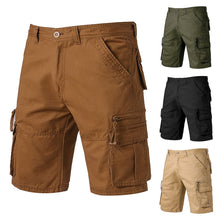 Load image into Gallery viewer, Summer Pants Cotton Shorts Men Cargo Shorts Multi Pockets Summer