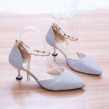Load image into Gallery viewer, Summer Pointed Shoes Party Low Heel New Sexy