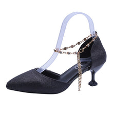 Load image into Gallery viewer, Summer Pointed Shoes Party Low Heel New Sexy