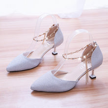 Load image into Gallery viewer, Summer Pointed Shoes Party Low Heel New Sexy