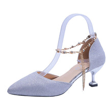 Load image into Gallery viewer, Summer Pointed Shoes Party Low Heel New Sexy