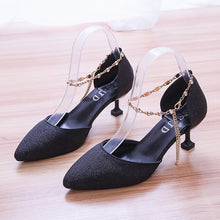 Load image into Gallery viewer, Summer Pointed Shoes Party Low Heel New Sexy