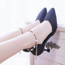 Load image into Gallery viewer, Summer Pointed Shoes Party Low Heel New Sexy