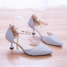Load image into Gallery viewer, Summer Pointed Shoes Party Low Heel New Sexy