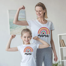 Load image into Gallery viewer, Summer Rainbow T Shirt Short Sleeve Casual Pullover Tops Family