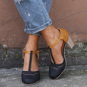 Chunky Low Heel Shoes