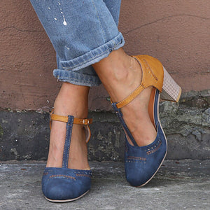 Chunky Low Heel Shoes