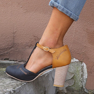 Chunky Low Heel Shoes