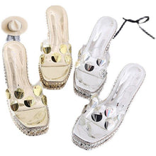 Load image into Gallery viewer, Summer Sandals Women New Fashion Rhinestone Wedges Sandals Women|High - Sophornlilly