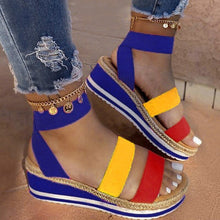 Load image into Gallery viewer, Summer Sandals Women Wedges Platform Ladies Hemp Shoes Ladies Candy