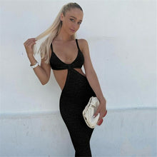 Load image into Gallery viewer, Summer Sexy Backless Bodycon Dress Women Satin Knitted Maxi Mermaid - Sophornlilly