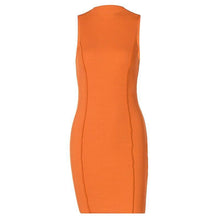 Load image into Gallery viewer, Summer Sexy Party Knitted Bodycon Mini Dress Women Sleeveless - Sophornlilly