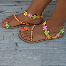 Load image into Gallery viewer, Flower Sandals Gladiator