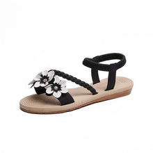 Load image into Gallery viewer, Summer Shoes Woman Sandals Elastic ankle strap Flat Sandalias Mujer - Sophornlilly