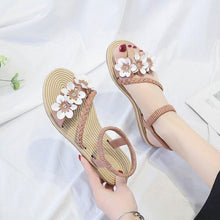 Load image into Gallery viewer, Summer Shoes Woman Sandals Elastic ankle strap Flat Sandalias Mujer - Sophornlilly
