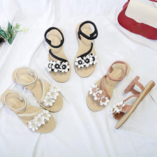 Load image into Gallery viewer, Summer Shoes Woman Sandals Elastic ankle strap Flat Sandalias Mujer - Sophornlilly