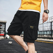 Load image into Gallery viewer, Summer Shorts Men Hip Hop High Street Men Cargo Shorts Pockets Knee
