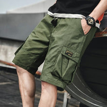 Load image into Gallery viewer, Summer Shorts Men Hip Hop High Street Men Cargo Shorts Pockets Knee