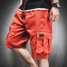 Load image into Gallery viewer, Summer Shorts Men Hip Hop High Street Men Cargo Shorts Pockets Knee
