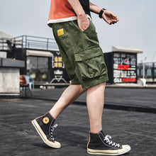 Load image into Gallery viewer, Summer Shorts Men Hip Hop High Street Men Cargo Shorts Pockets Knee