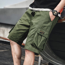 Load image into Gallery viewer, Summer Shorts Men Hip Hop High Street Men Cargo Shorts Pockets Knee