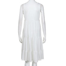 Load image into Gallery viewer, Summer Sleeveless  Solid O Neck Loose Dress Four Colors Casual