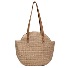 Load image into Gallery viewer, Summer Tote Bag Handmade Shoulder Bag Large capacity Straw Woven Bag
