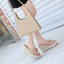 Load image into Gallery viewer, Summer Wedges Heel Pearl Sandals Women Sexy Pumps Shoes|High Heels| - Sophornlilly