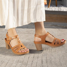 Load image into Gallery viewer, Summer Wedges Sandals High heels Beach Slippers Fashion 7.5cm Mother