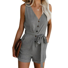 Load image into Gallery viewer, Summer Woman Clothes With Sleeveless Buttons Decor Fashion Female - Sophornlilly