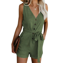 Load image into Gallery viewer, Summer Woman Clothes With Sleeveless Buttons Decor Fashion Female - Sophornlilly