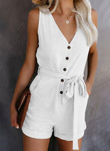 Load image into Gallery viewer, Summer Woman Clothes With Sleeveless Buttons Decor Fashion Female - Sophornlilly