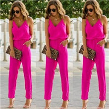 Load image into Gallery viewer, Summer Women New Arrival Fashion Solid Color Tunic V neck Romper - Sophornlilly