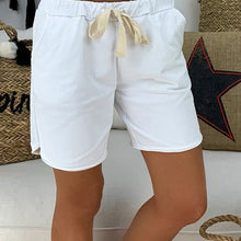 Load image into Gallery viewer, Summer Women Cotton Shorts Leisure Loose Short Pants Drawstring Casual