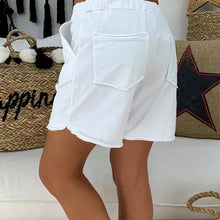 Load image into Gallery viewer, Summer Women Cotton Shorts Leisure Loose Short Pants Drawstring Casual
