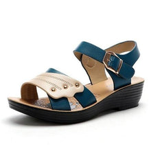 Load image into Gallery viewer, Summer Women Flat Sandals Genuine Leather Ankle Strap Female Casual - Sophornlilly